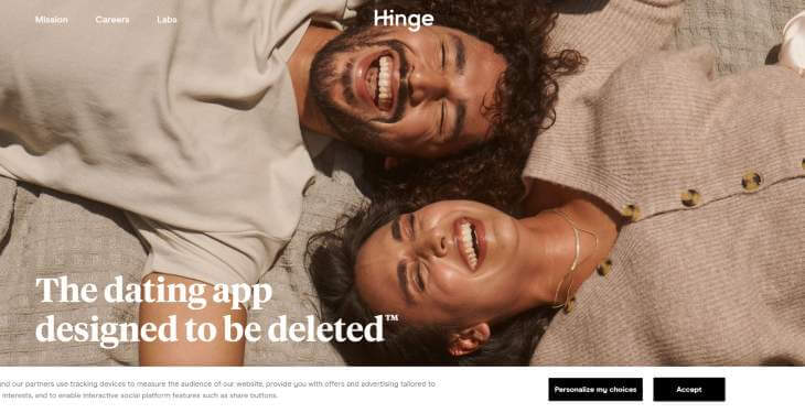 Hinge main page