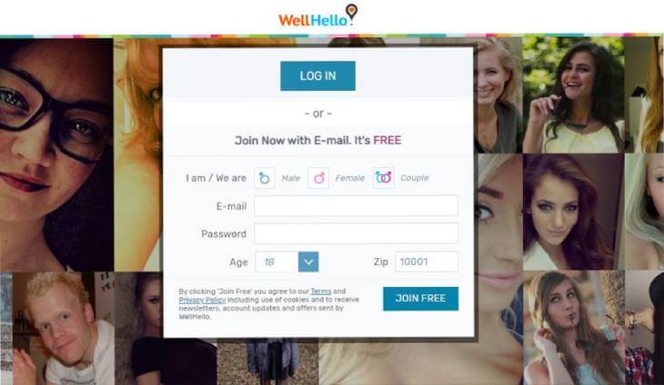 WellHello homepage