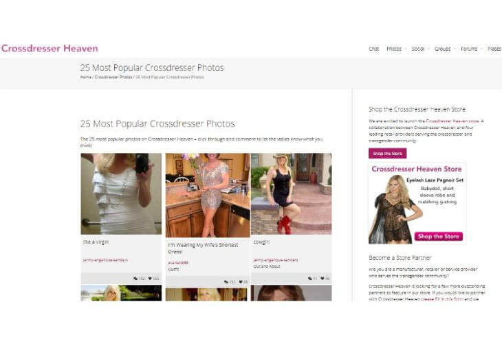 crossdresserheaven main page