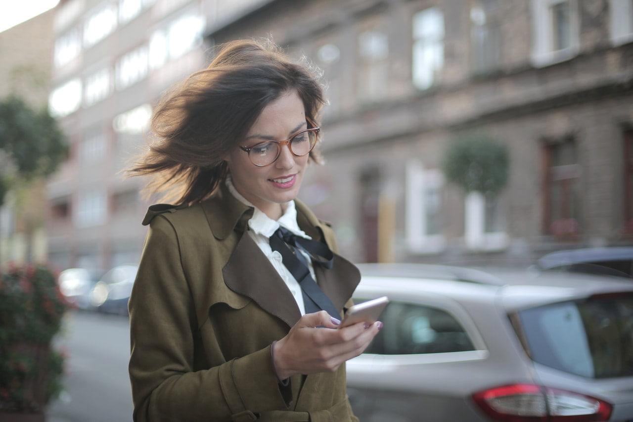 woman on street