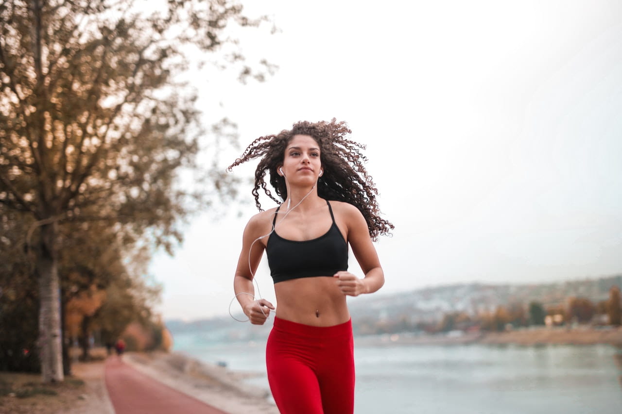 woman running